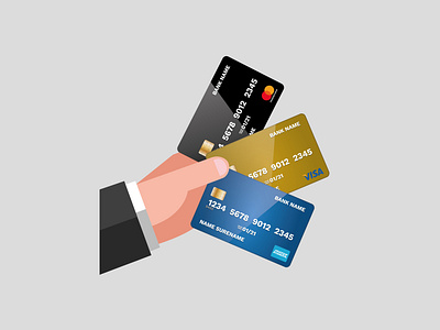 Card Payment Illustration card payment card payment illustration design graphic design illustration mastercard visa vector vector art vector illustration