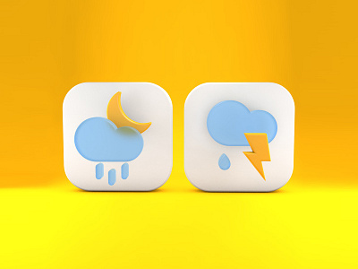 3D Weather Icon 3d icon weather icon