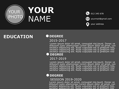 resume design