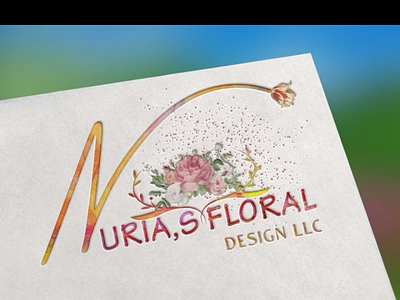 Watercolor feminine logo design watercolorlogo