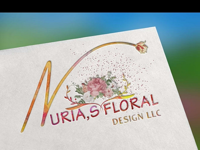 Watercolor feminine logo design