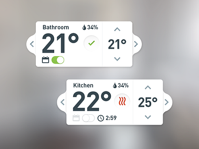 Thermostat UI temperature thermostat ui ux