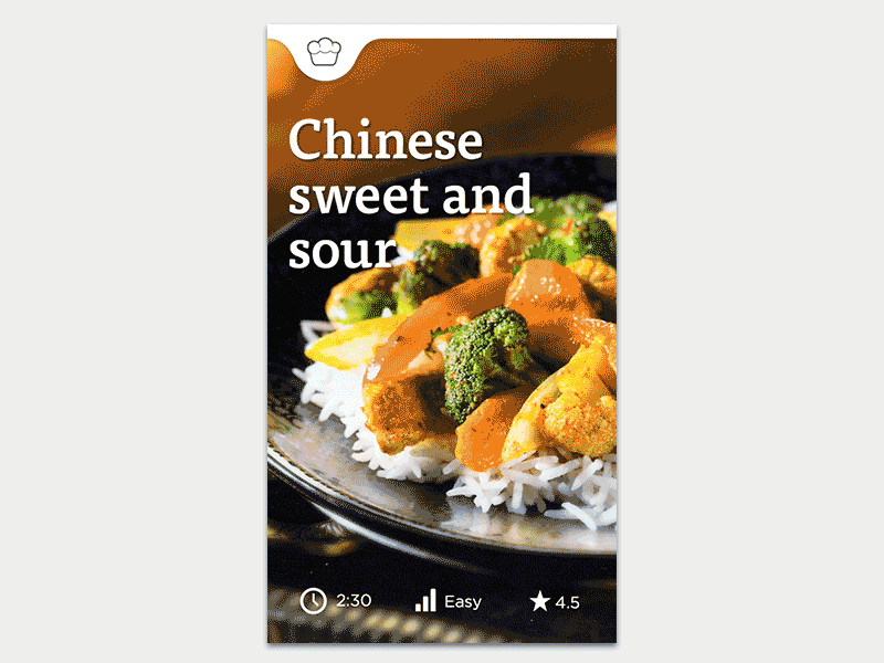 Cooking app prototype