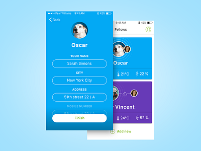 App for dog owners app dog ios pet ui ux uxui