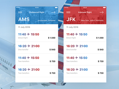 Timetable airline airplane american table time ui ux