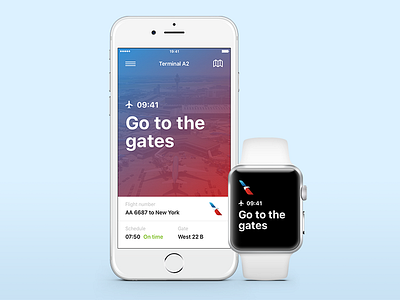 Airport navigaton airlines american aviation ui ux
