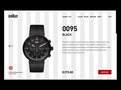 Grid view cart e commerce product redesign shop ui ux watch webshop