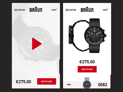 Details cart e commerce product redesign shop ui ux watch webshop