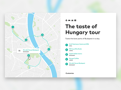 Design of an itinerary design map map ui ui ux