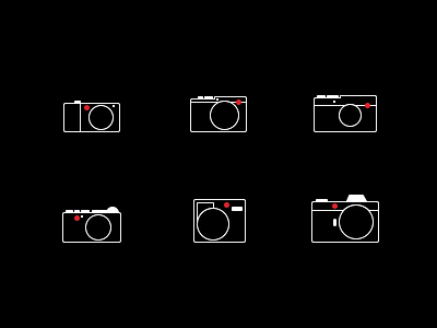Leica camera icon set icon design icon set iconography icons icons design illustration leica minimal single line ui webshop
