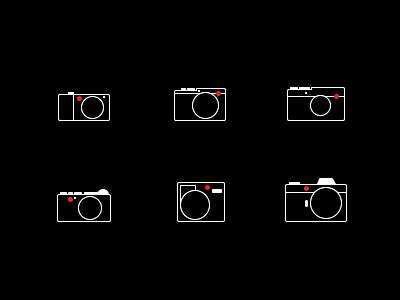 Leica camera icon set