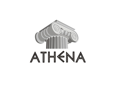 Athena athena classic column forfun greek logo logotype