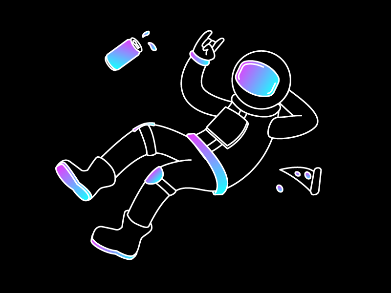 Chill Astronaut by Zélia Rodrigues on Dribbble