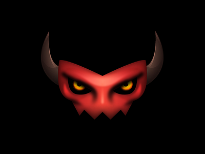 Demoniac Mask illustration illustration mask vector