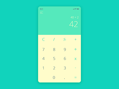 Calculator Design #DailyUi
