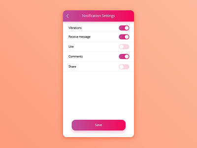 Settings #DailyUi