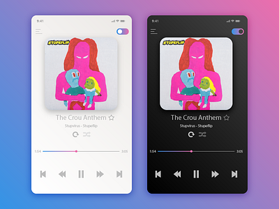 Music Player design #DailyUI appdesign application dailyui interface music music player ui uidesign userexperience userinterface ux uxdesign