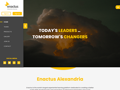 Enactus Alexandria design illustration ui ux