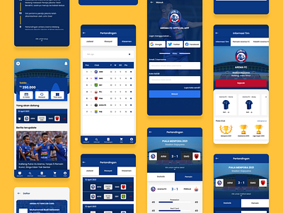 Football Fanclub App app blue club darkblue design fanclub football mobile ui ux