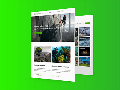 Redesign Greenpeace Italia design ui ui ux ux web website