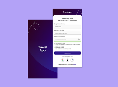 Travel App dailyui design ui ux