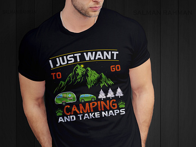 Camping T Shirt Design