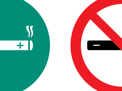 Electronic cigarette signage