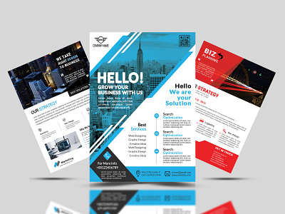 Corporate Flyer Set For Business business business flyer business flyer design clean corporate corporate flyer corporate flyer design design flyer flyer design flyer set flyer template free mockup modern print ready