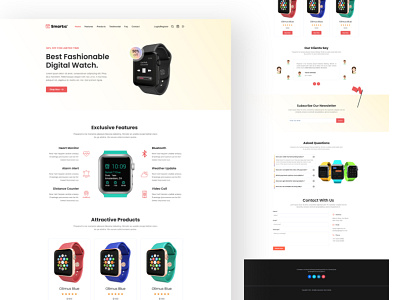 Product Landing Page Design best product landing page e commerce ecommerce landing page landing page landing page design product product landing page single product landing page ui watch watch landing page website