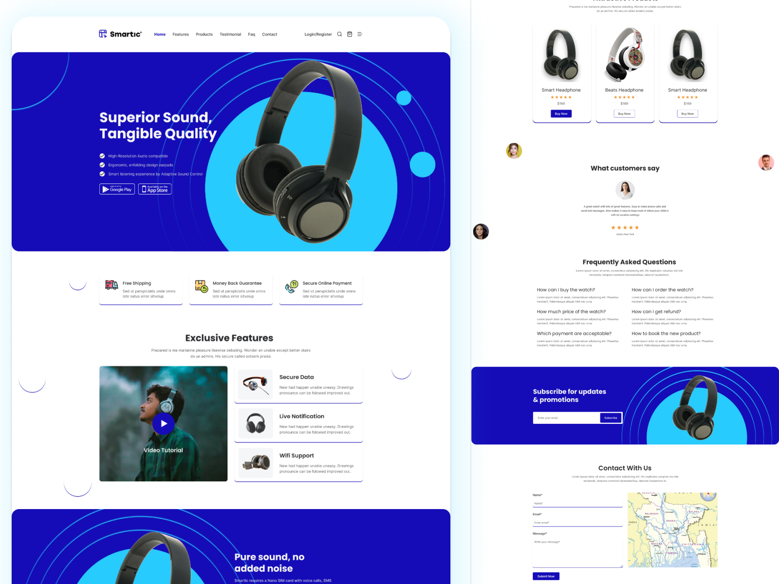 E-commerce landing page ui design by Hm Tanvir Ahmed on Dribbble