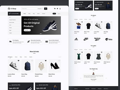 E-commerce website design