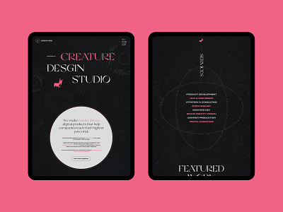 Company Website - Creature Design Studio