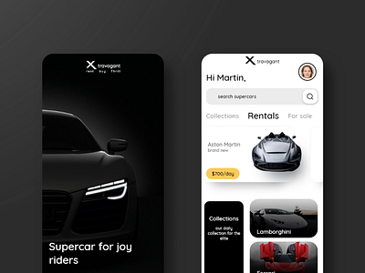 CAR RENTAL MOBILE APP adobe xd app branding design mobile app mobile ui ui ux