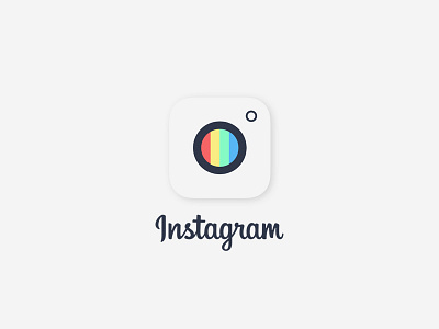 Instagram concept icon instagram logo photos social upload visual identity