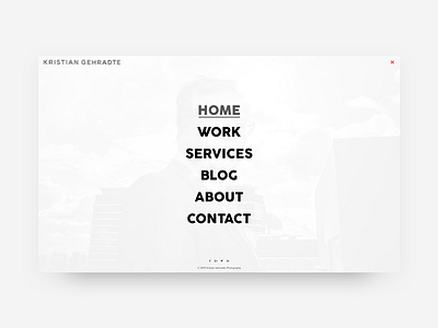 Menu black home internet menu navigation photography ui web white