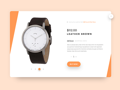 Buy Now button buy cart e commerce web ui wrist watch