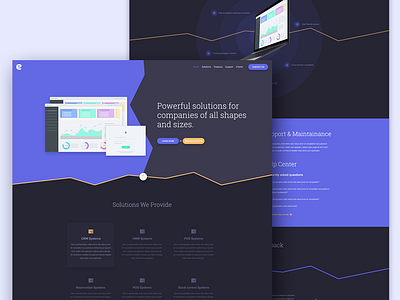 Landing page - Dark Theme dark form illustration internet landing ui ux web