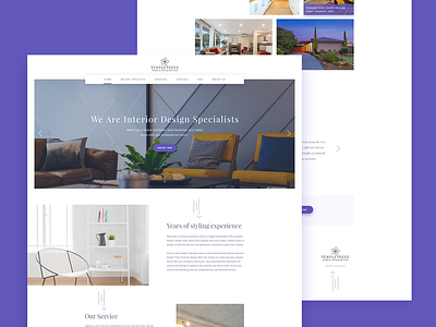 Templetrees website home interior internet minimal ui ux web