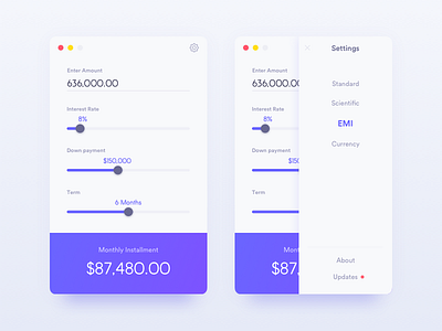 Daily UI Challenge #004 - Calculator