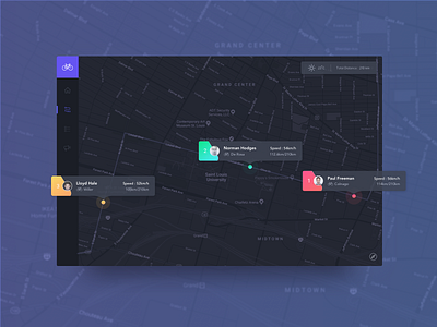 Daily UI Challenge #020 - Location Tracker by 🌀Udara🌀 on Dribbble