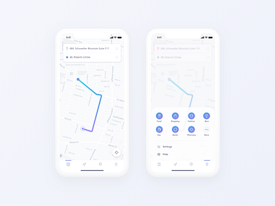 Daily UI Challenge #029 - Map app daily ui challange direction ios location map mobile