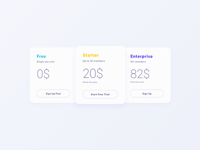 Daily UI Challenge #030 - Pricing cards daily plans pricing ui ux