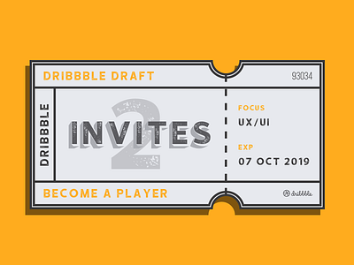 2 Dribbble Invites