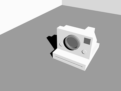 Polaroid SX 70 Inception 3d 3d animation 3d artist cinema4d loop polaroid primitives