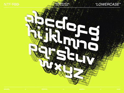 New Typeface Experiment N°007 alphabet experiment font glyphsapp lowercase neon type type design type designer typedesign typeface typeface designer typography
