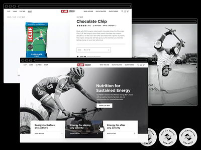 CLIF Bar - Website design ecommerce ecommerce design interactive shopify ui web website website design