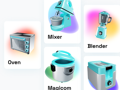 Cooking Equipment - 3D Illustration