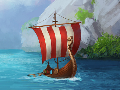 Game art for own project art illustration viking