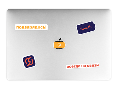 Stickers for Splash blue branding design graphic design identity illustration logo splash sticker yellow