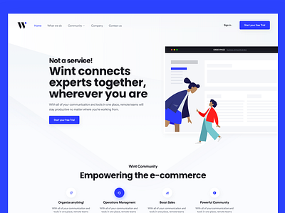 SaaS Landing page